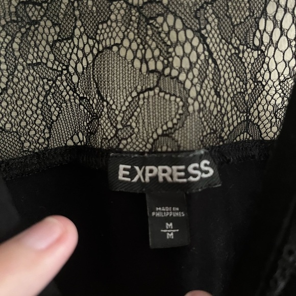 Express Lace Black Tank - Picture 2 of 5